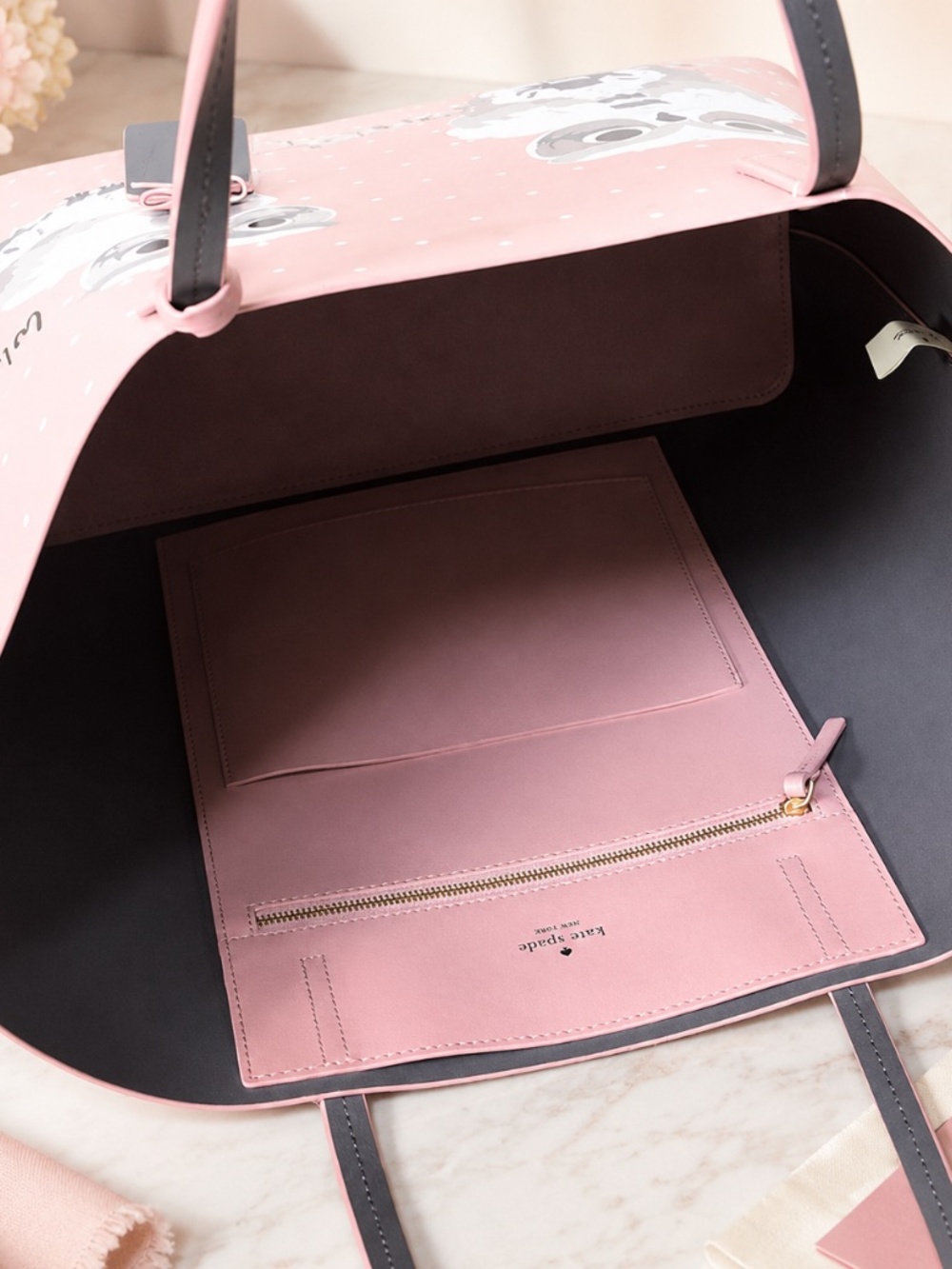 Retired Kate Spade New York “Who Me?” owl tote with Care Card. - Picture 12 of 12